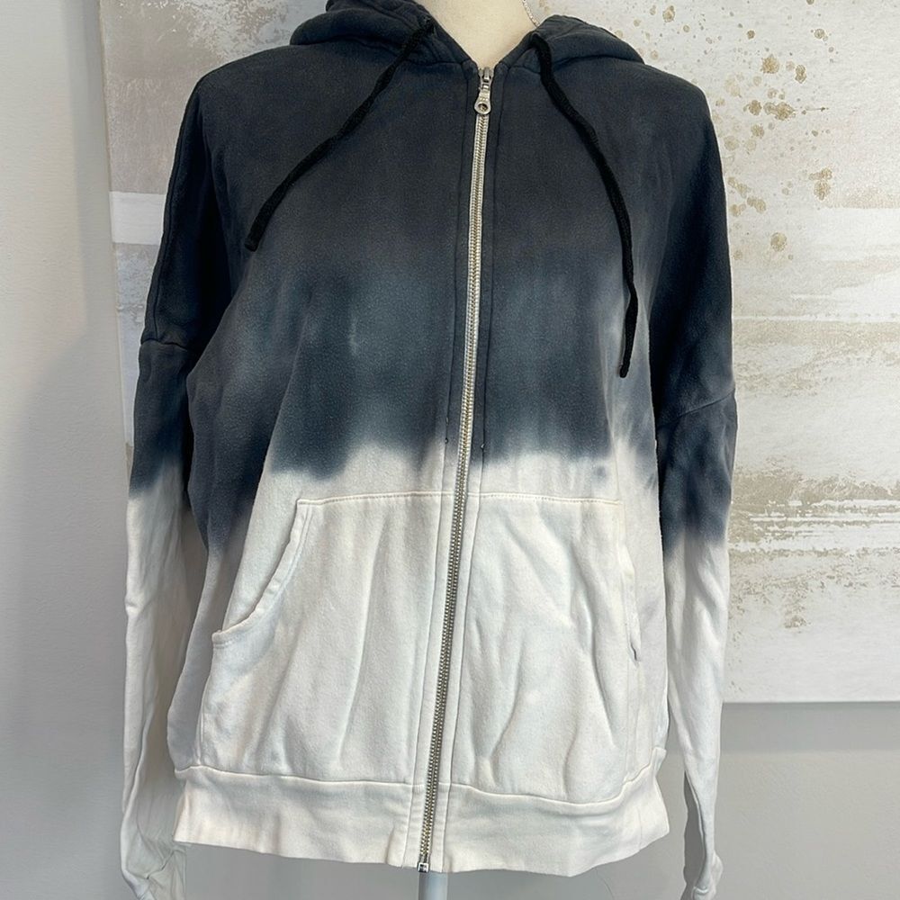 Michael Lauren Ombre Full Zip Tye-Dye Hoodie Size Medium